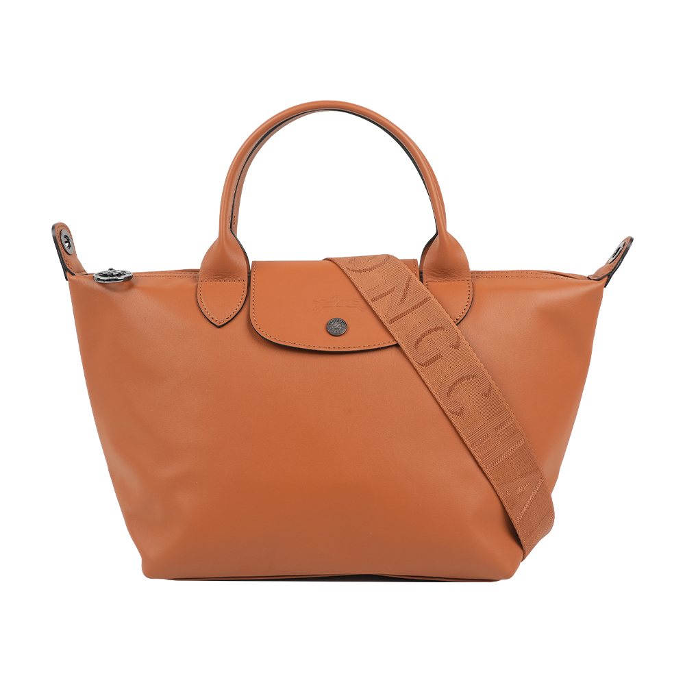 【Longchamp】S號小牛皮Le Pliage Xtra 二用折疊包(腰果色)