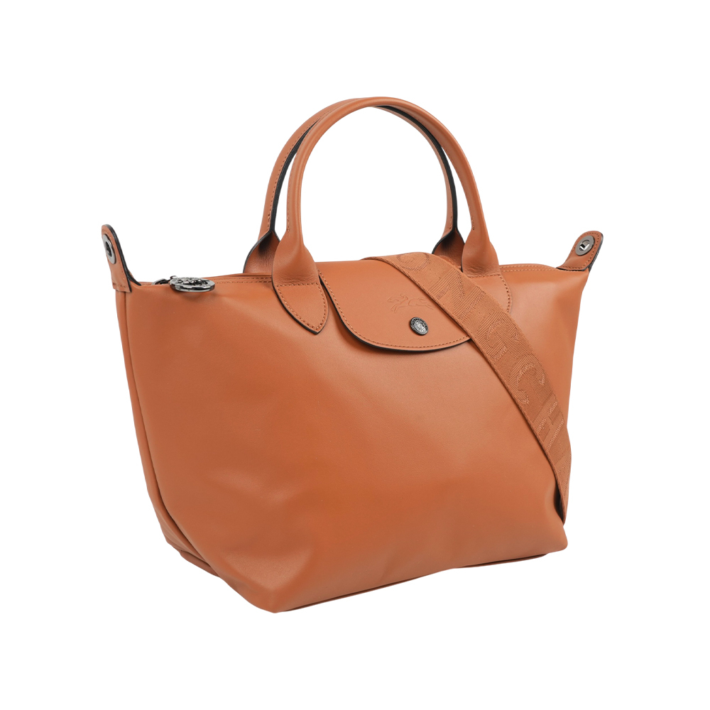 【Longchamp】S號小牛皮Le Pliage Xtra 二用折疊包(腰果色)