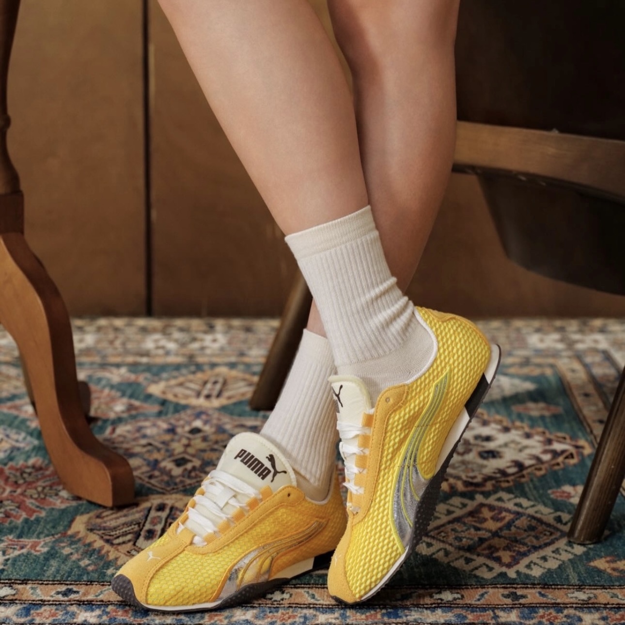 PUMA H-STREET X MONDAY SLEEPING CLUB 黃色 銀邊 聯名 休閒鞋 男女 408846-01