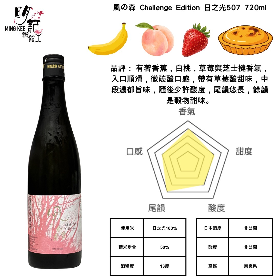 風の森 Challenge Edition 日之光507 720ml
