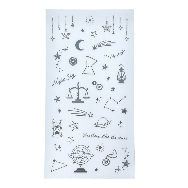 貼紙玩具/銀色系 星星