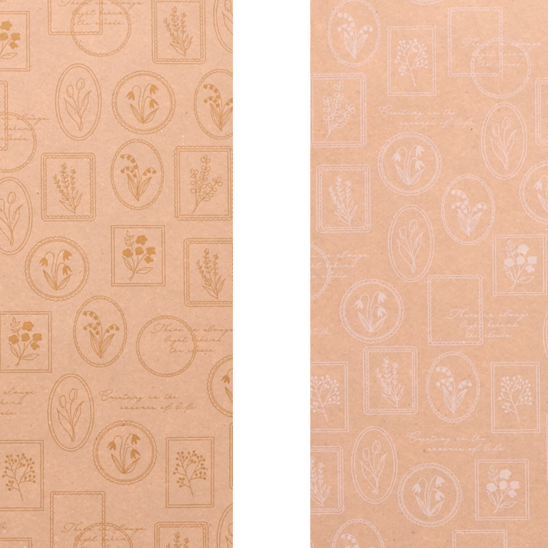 牛皮包裝紙/花卉 150×60cm