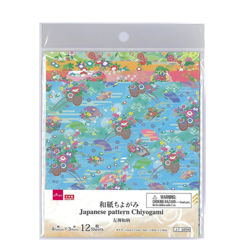 折紙玩具/友禪和風圖 12入
