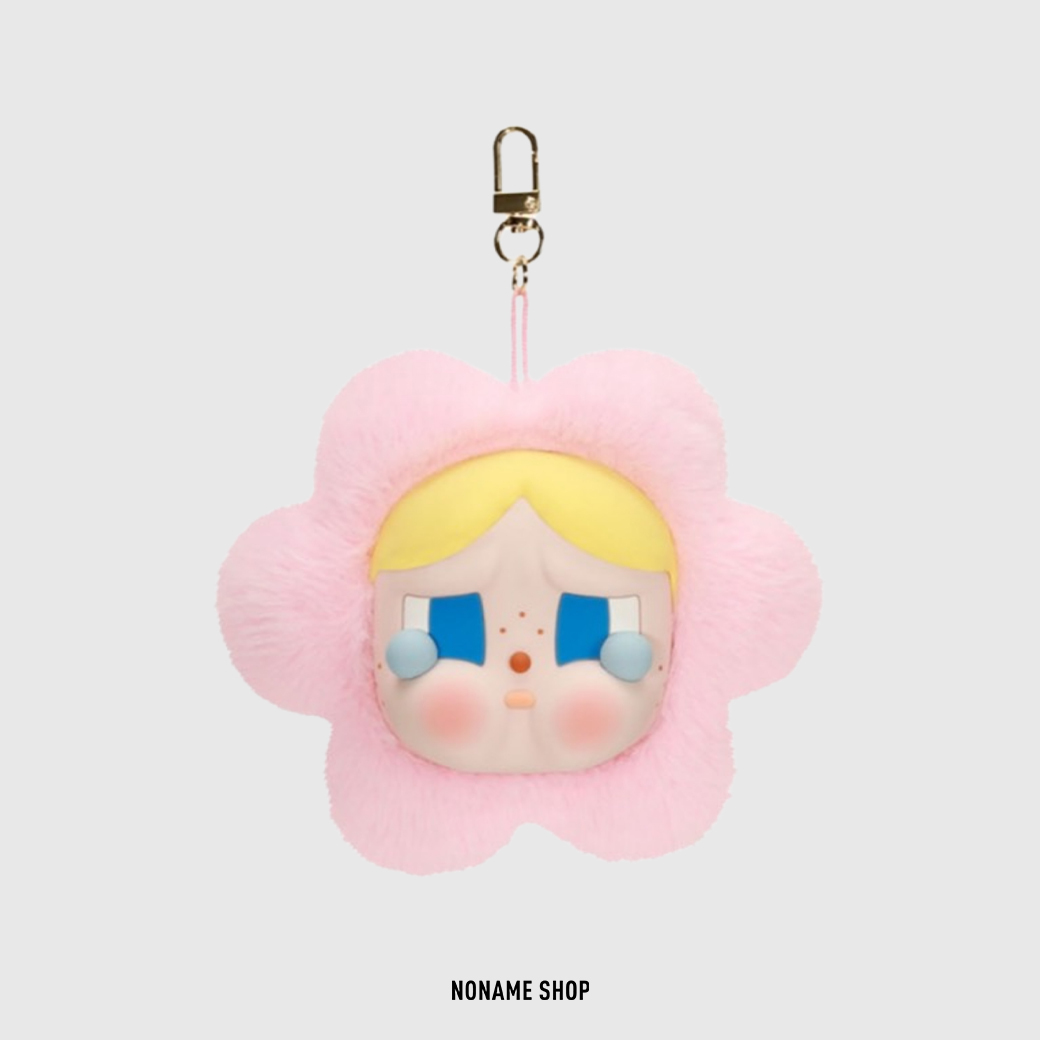 POP MART 泡泡瑪特 趙雨凡 同款 CRYBABY 哭娃 花朵 搪膠 毛絨 耳機包