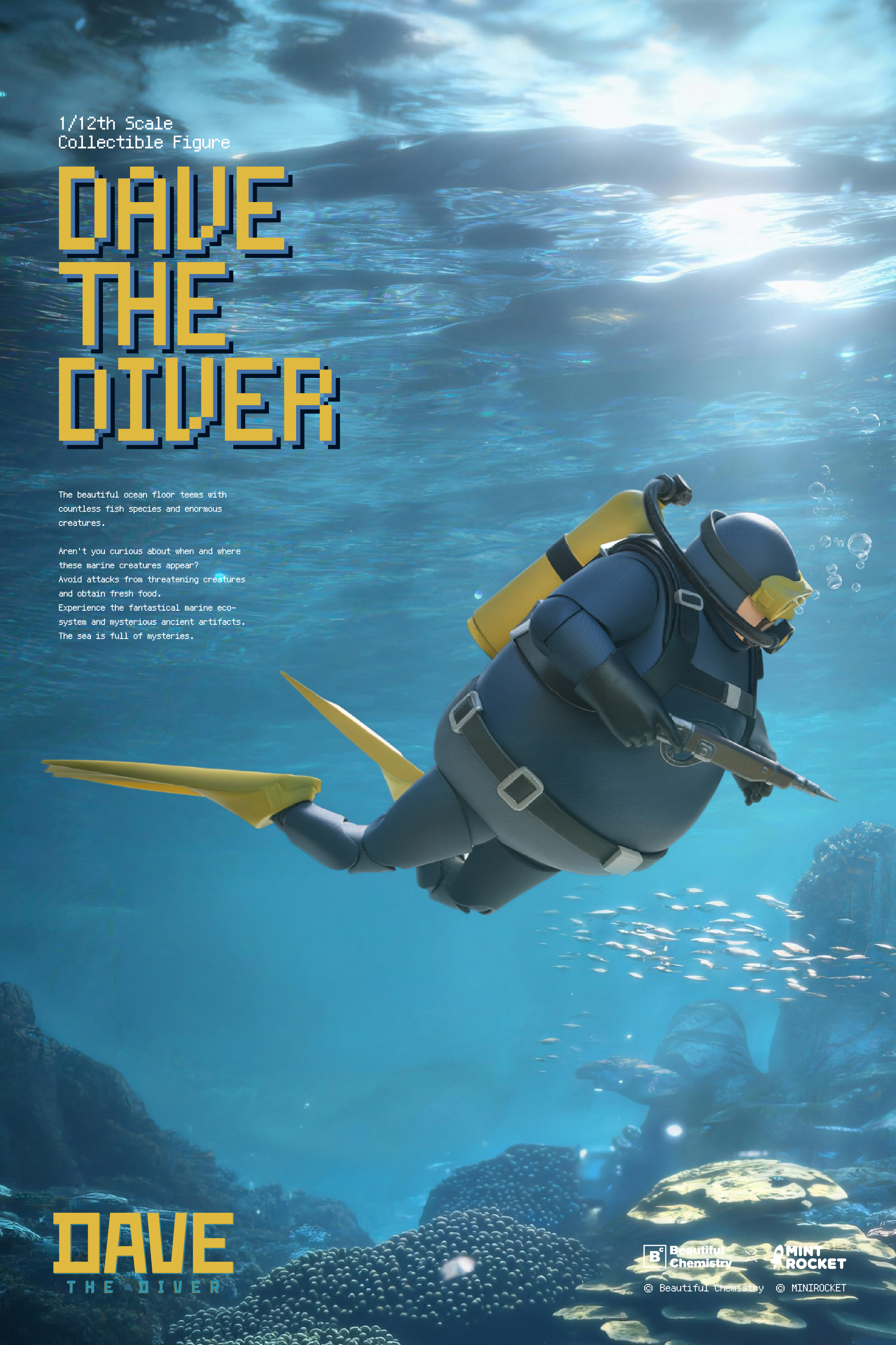 Beautiful Chemistry × DAVE THE DIVER BC202526 1/12 收藏級可動人偶 潛水員 戴夫