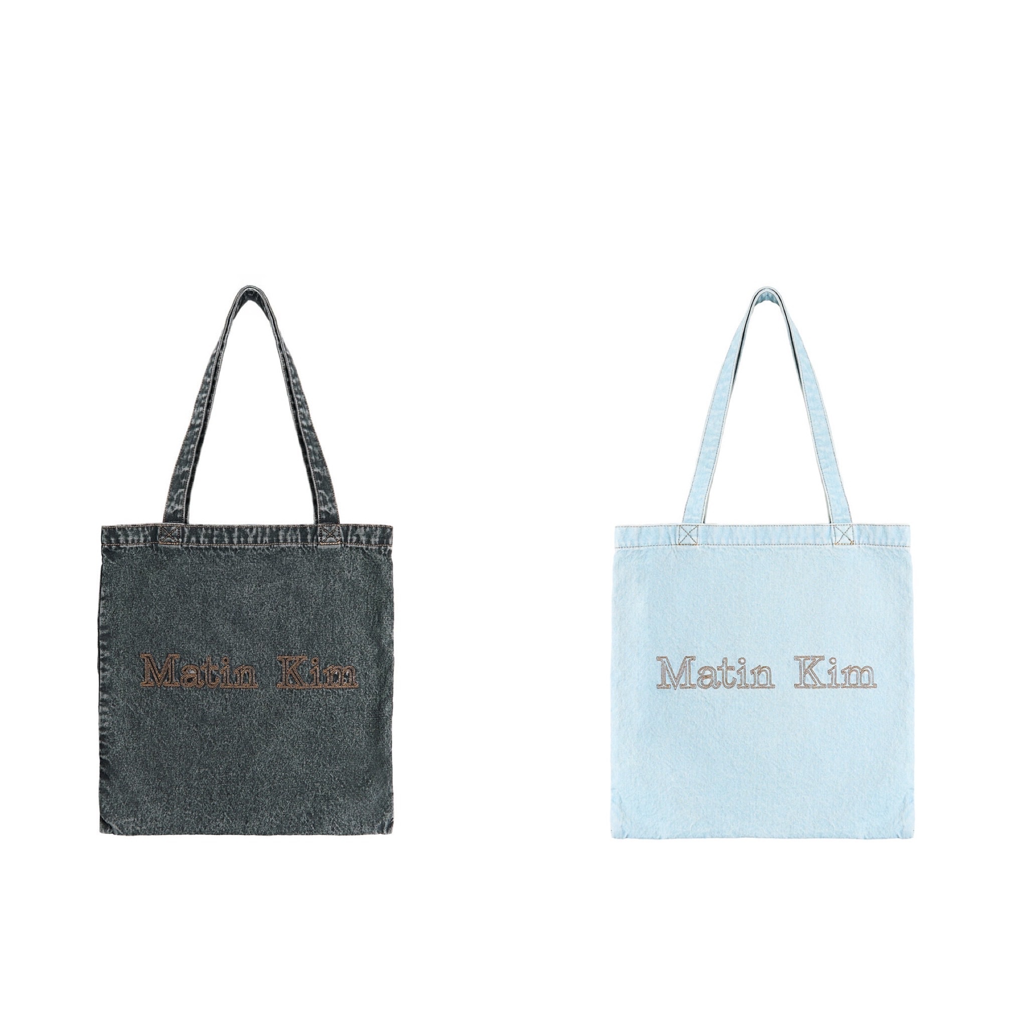 【隨時截單！限時優惠預訂】MATIN KIM MATIN STITCH DENIM ECOBAG（2色）