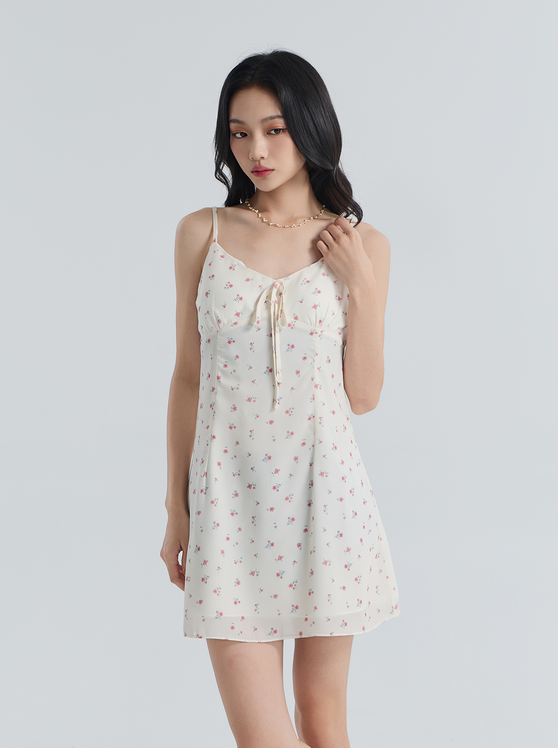 細肩bra小花洋裝