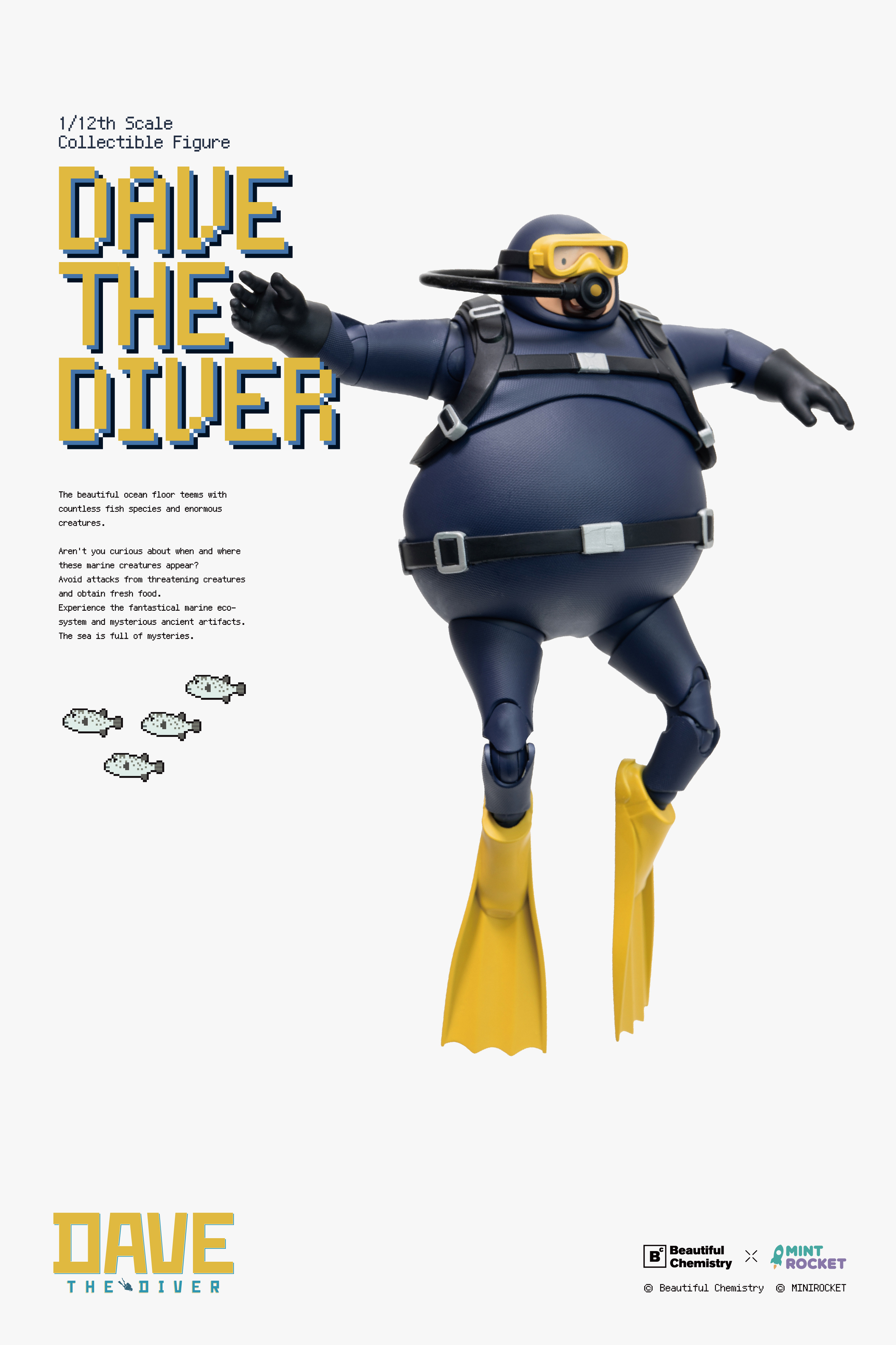 Beautiful Chemistry × DAVE THE DIVER BC202526 1/12 收藏級可動人偶 潛水員 戴夫