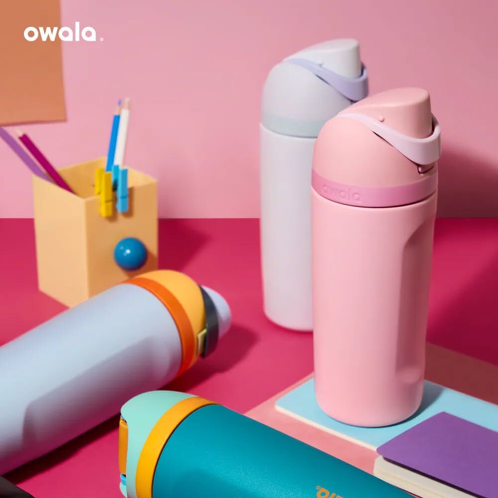 (現貨) Owala® FreeSip 不鏽鋼保溫保冰瓶 475ml (2入組)