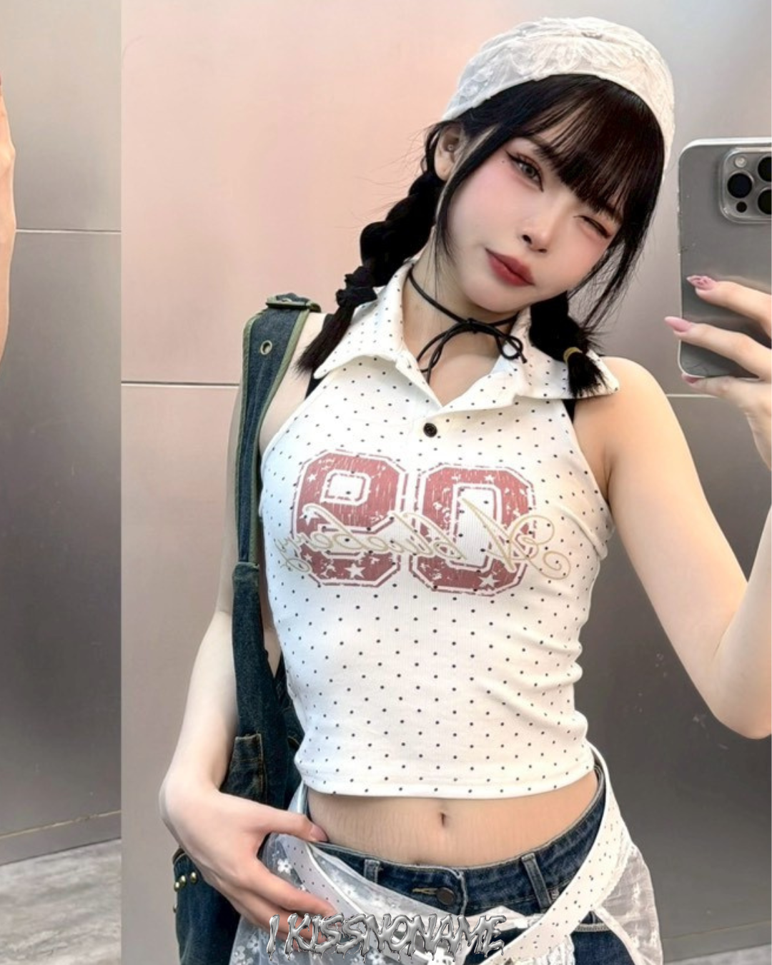 波點背心衫
