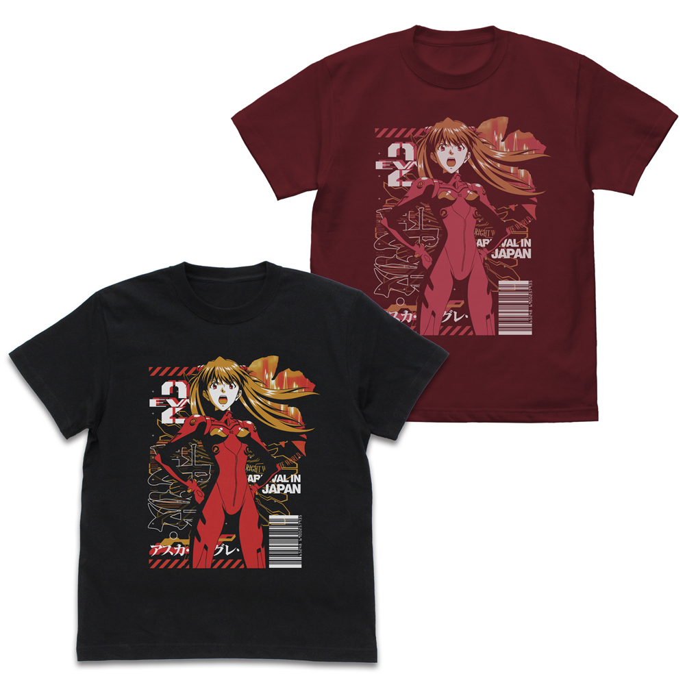 EVA2号機ﾊﾟｲﾛｯﾄ ｱｽｶ Tｼｬﾂ/BURGUNDY COSPA 072026