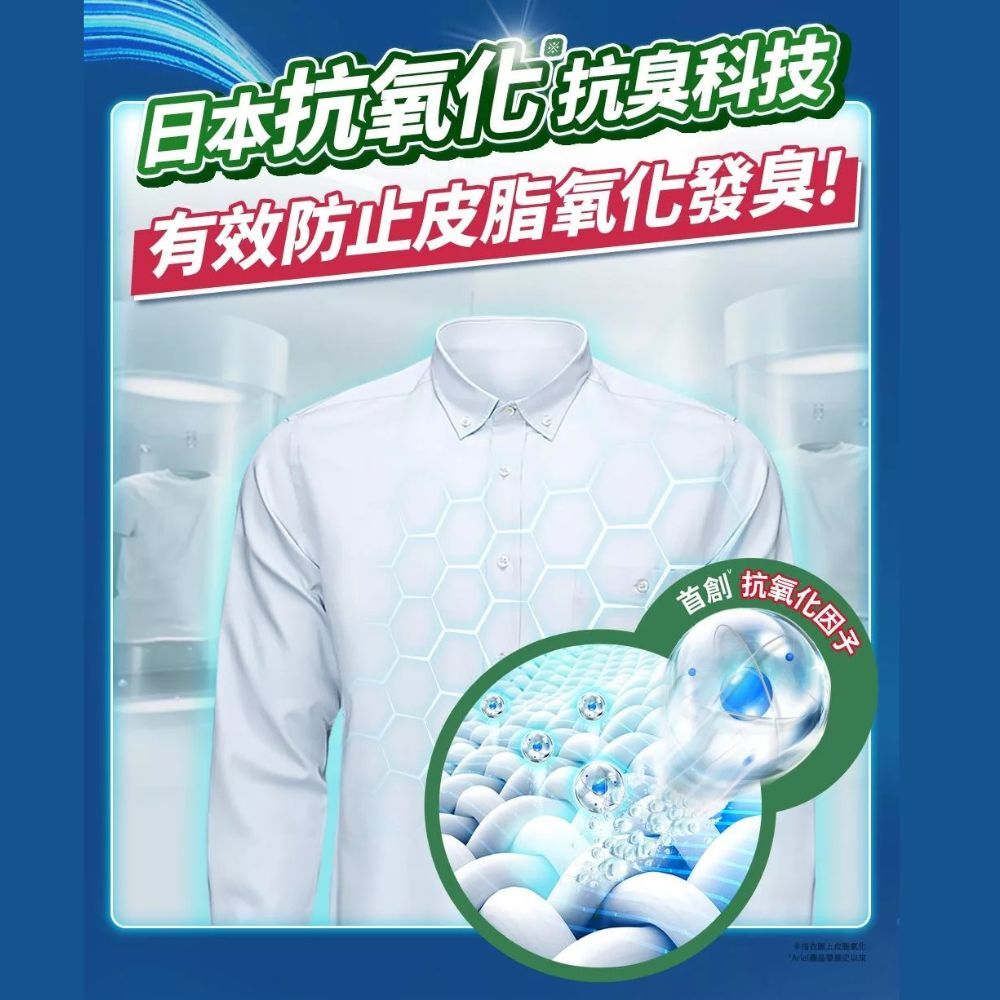 ARIEL 極致雙效 洗衣精補充包1100gX6包 (箱購) | 日本洗衣精 抗臭洗衣精 強力去污【輕鬆購五金百貨】