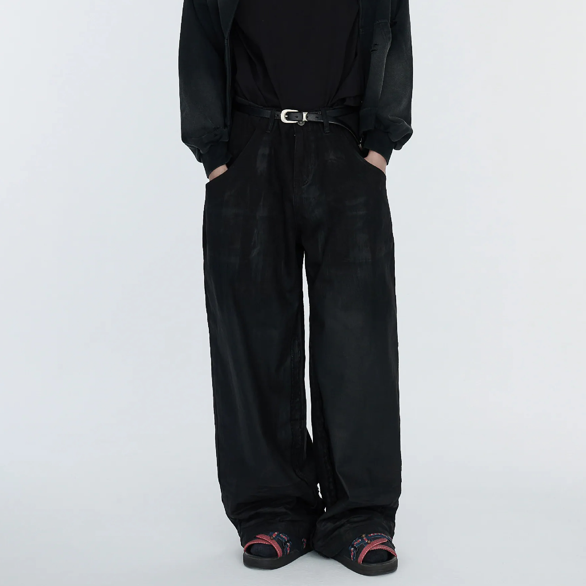 pip Waxed Wide Trouser