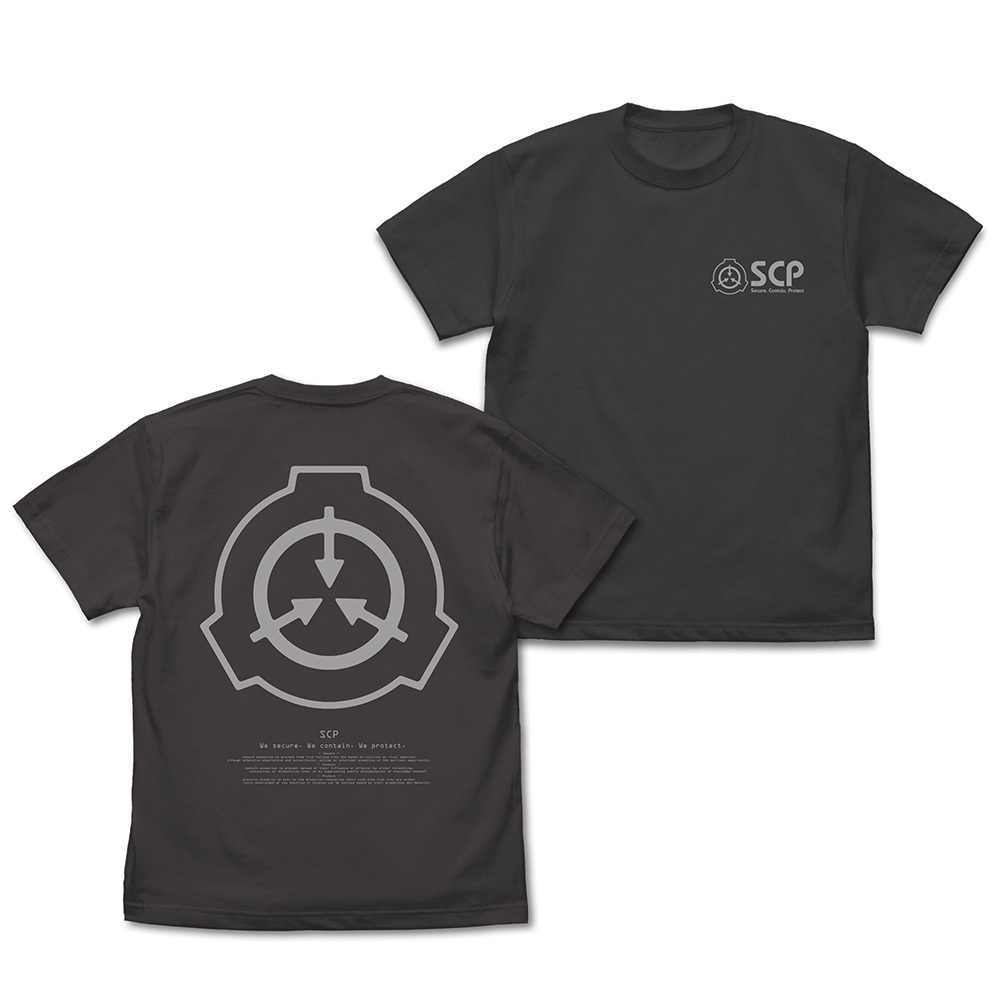 SCP財団ﾛｺﾞﾊﾞｯｸﾌﾟﾘﾝﾄTｼｬﾂ/WHITE COSPA 072726