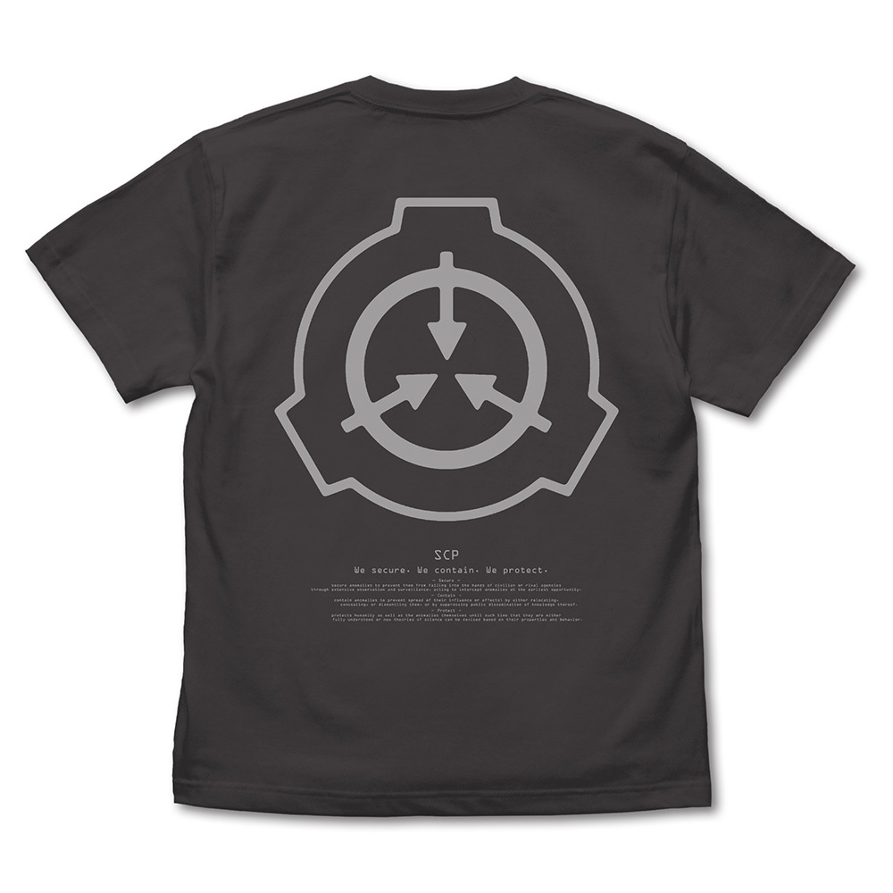 SCP財団ﾛｺﾞﾊﾞｯｸﾌﾟﾘﾝﾄTｼｬﾂ/WHITE COSPA 072726