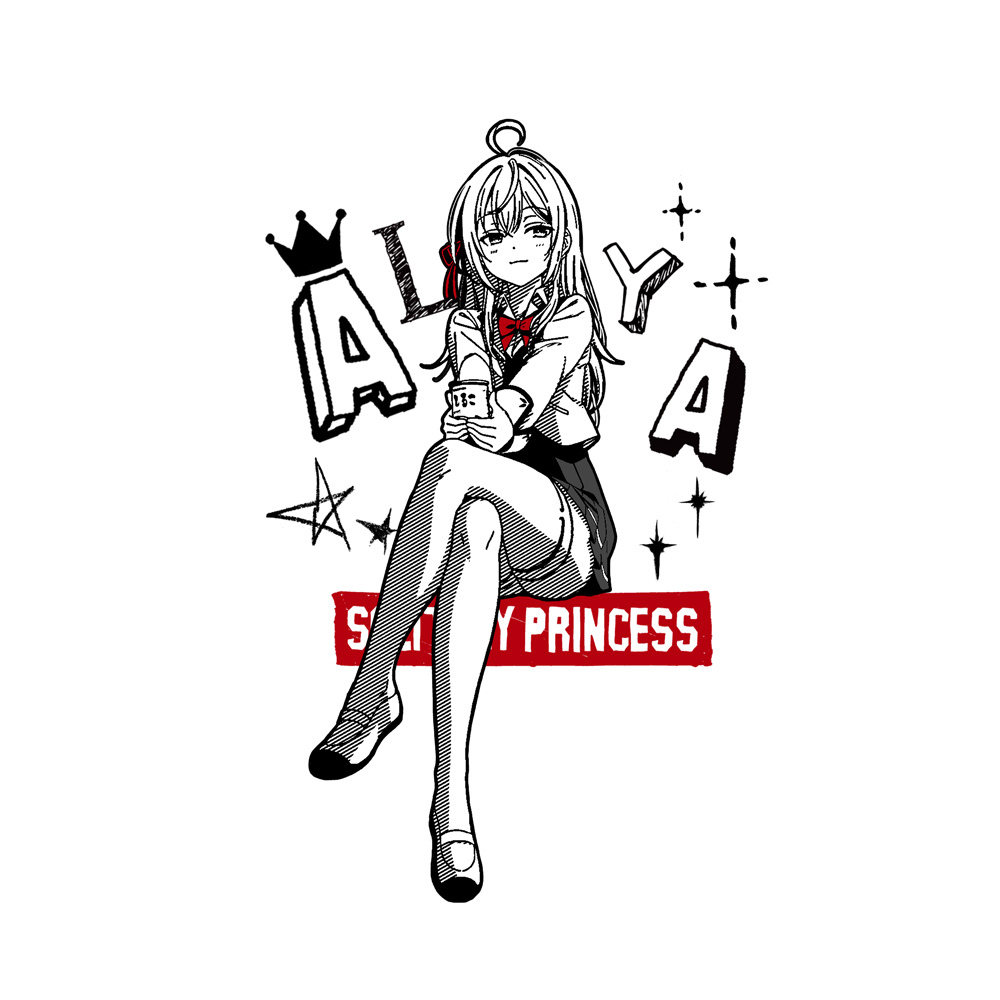 ｱﾘｻ･ﾐﾊｲﾛｳﾞﾅ･九条 Tｼｬﾂ/CHARCOAL COSPA 072726