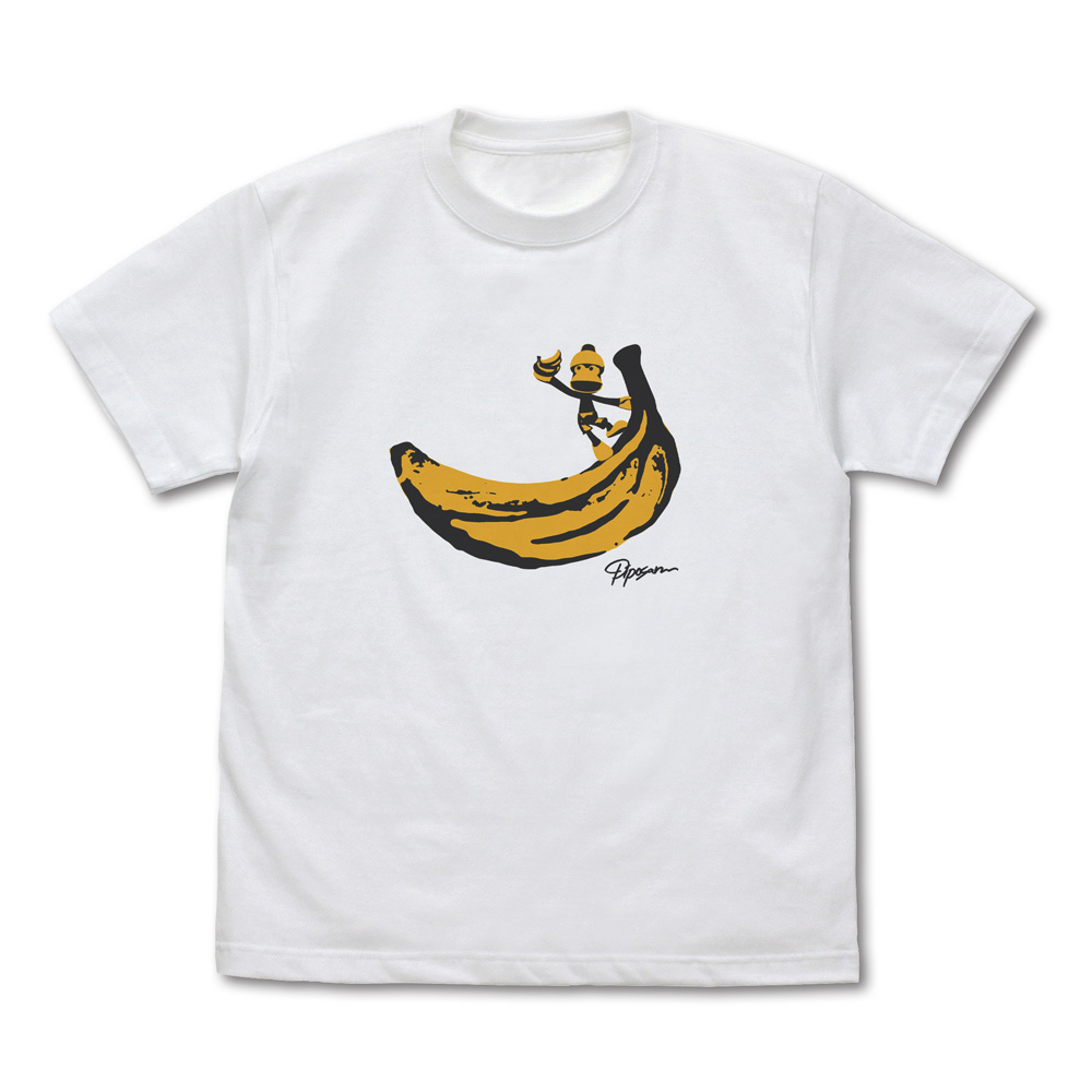 ﾋﾟﾎﾟｻﾙ ﾊﾞﾅﾅ Tｼｬﾂ/WHITE COSPA 072726