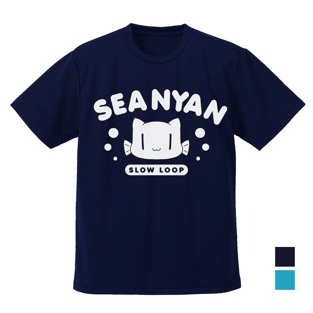 ｽﾛｰﾙｰﾌﾟ(TVA) ｼｰにゃん ﾄﾞﾗｲTｼｬﾂ/NAVY COSPA 072726