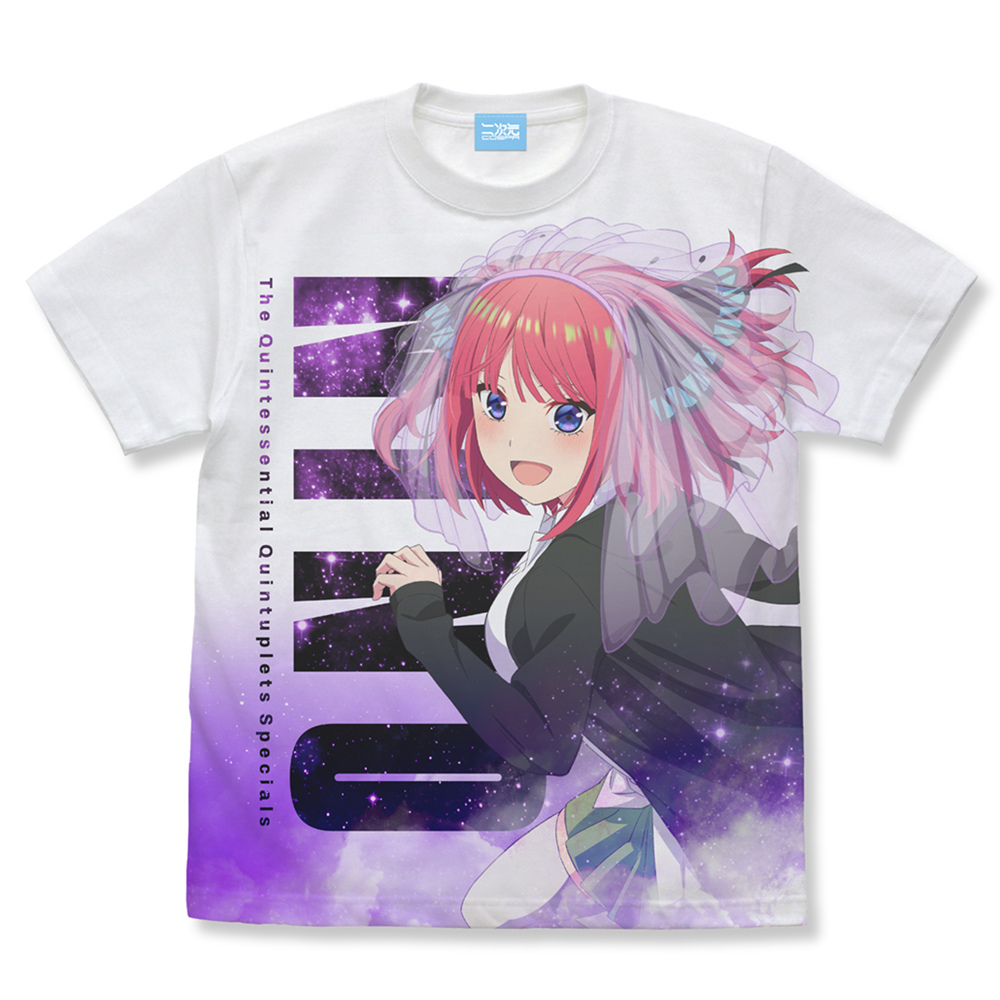 中野二乃 ﾌﾙｸﾞﾗﾌｨｯｸTｼｬﾂ/WHITE COSPA 072726