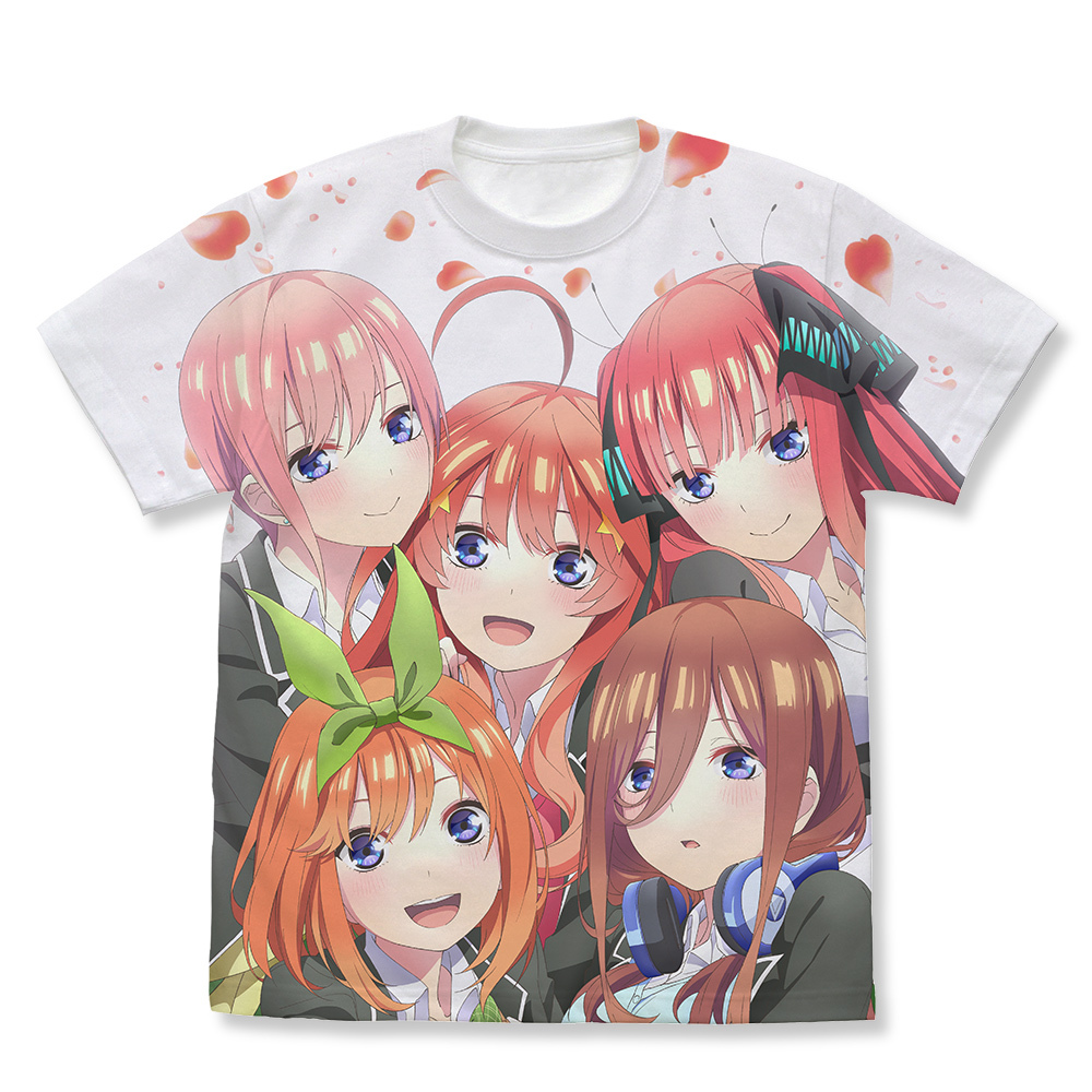 五等分の花嫁∬ ﾌﾙｸﾞﾗﾌｨｯｸTｼｬﾂ/WHITE COSPA 072726