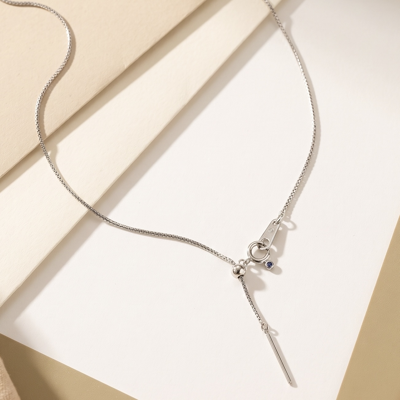 18k Gold Adjustable necklace (0.9mm)