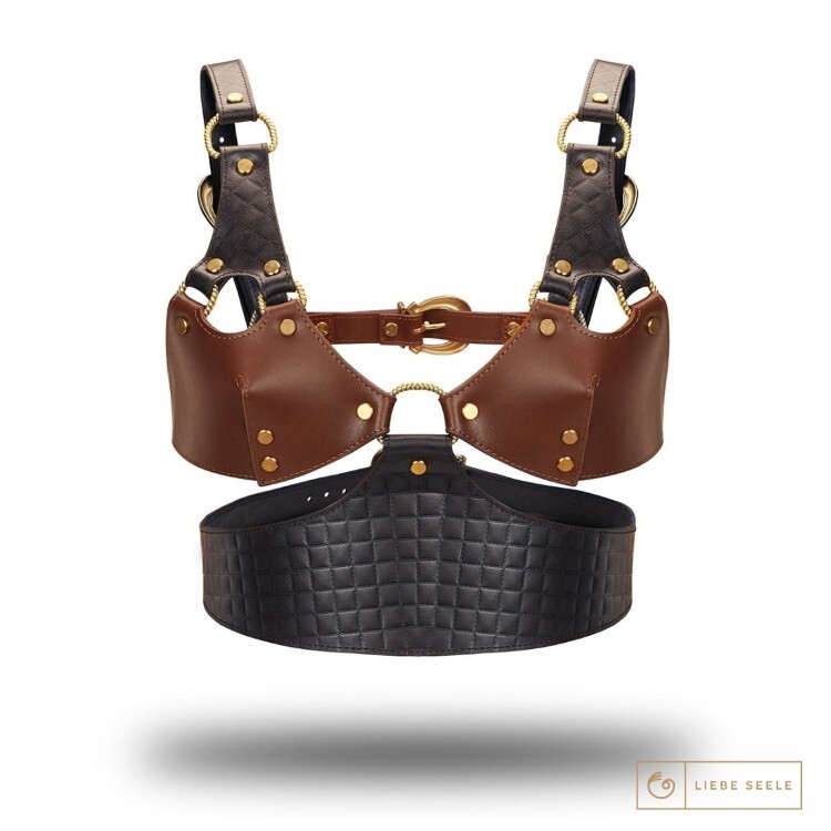 Liebe Seele The Equestrian 御馬皇家 胸甲 法式胸罩 sm馬甲 真皮SM道具 高級sm道具