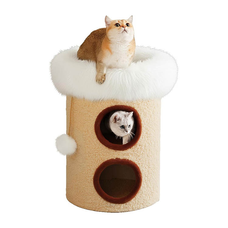 doter 寵愛物語CT-128雪絨小屋貓跳台