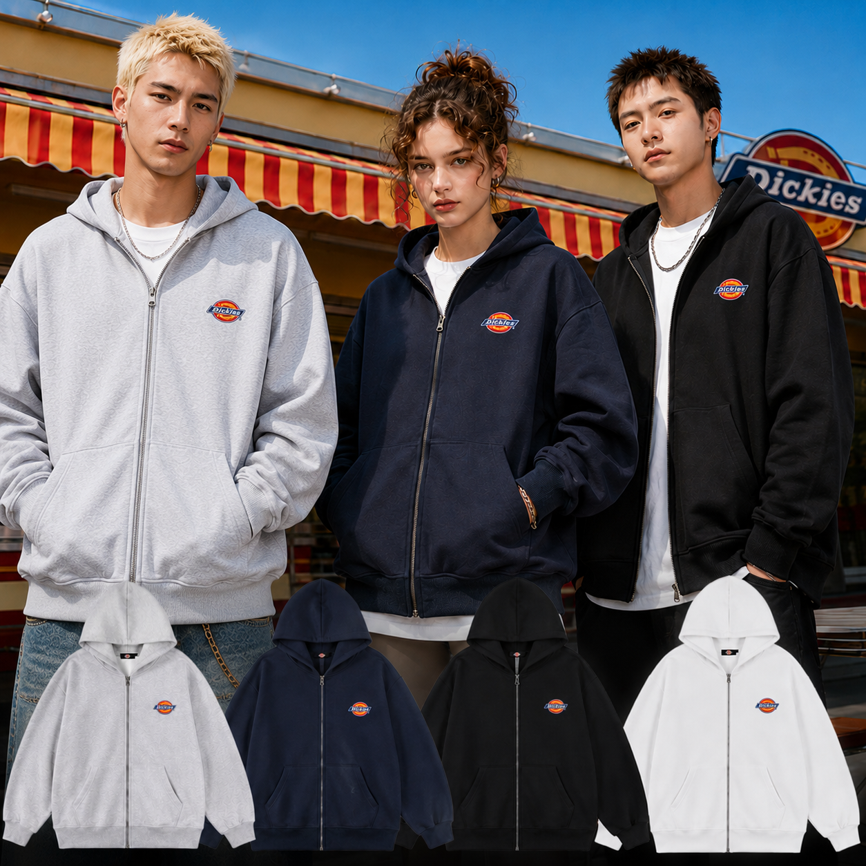 預購 Dickies 美式 刺繡 小標LOGO 連帽外套