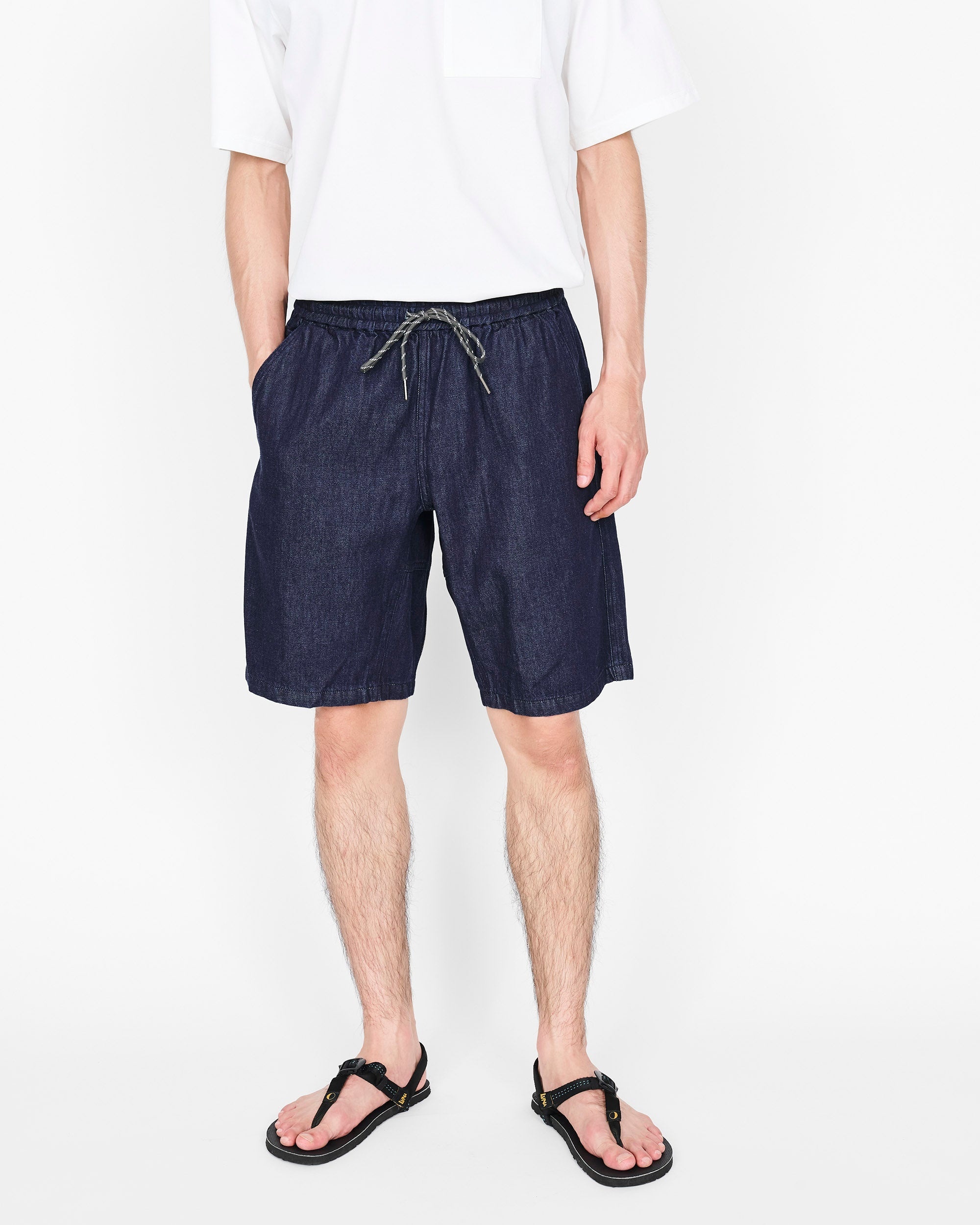 【ROKX】DENIM STRINGS SHORT