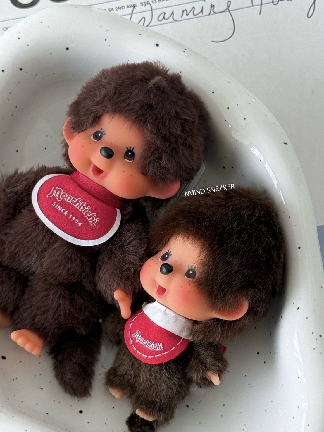 日本連線 Monchhichi  蒙奇奇 紅色領巾 吊飾
