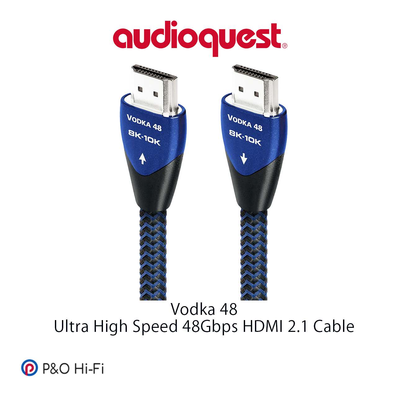AudioQuest VODKA 48 (伏特加 48) 48Gbps 8K-10K 10% 銀純銅發燒級 HDMI 線