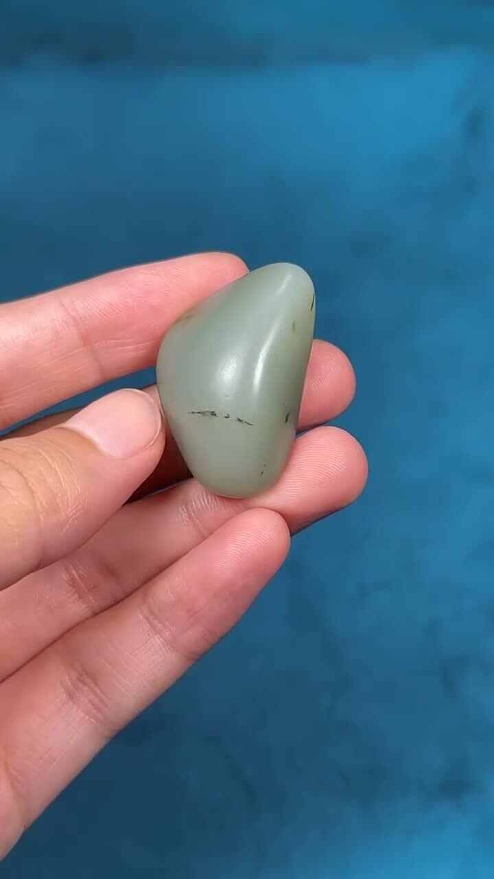 和田玉獨籽原石,天然和田玉軟玉