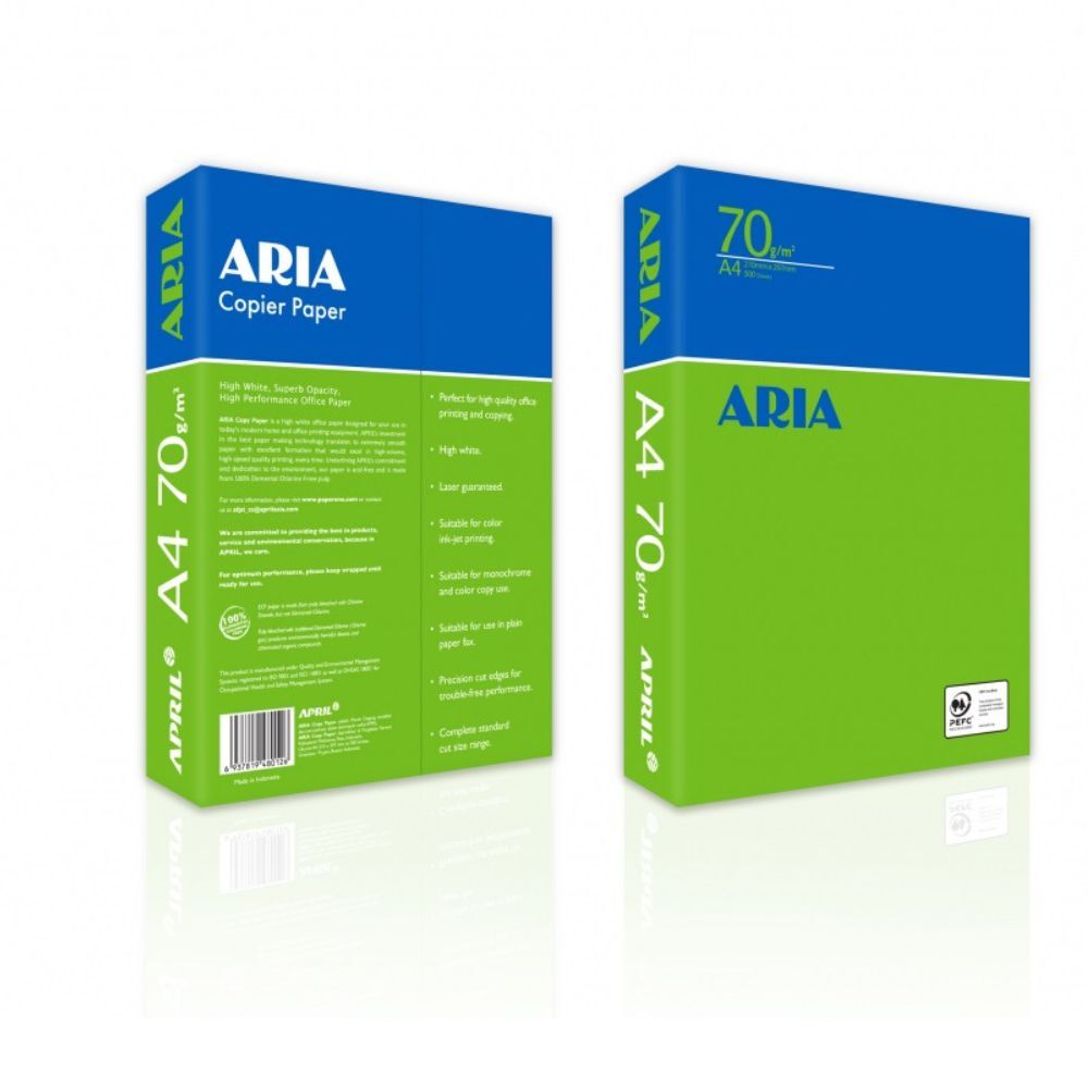 【ARIA】70磅A4影印紙 單包｜ 影印紙 列印紙 辦公用紙 高白度 不卡紙 雙面列印 適用噴墨雷射印表機