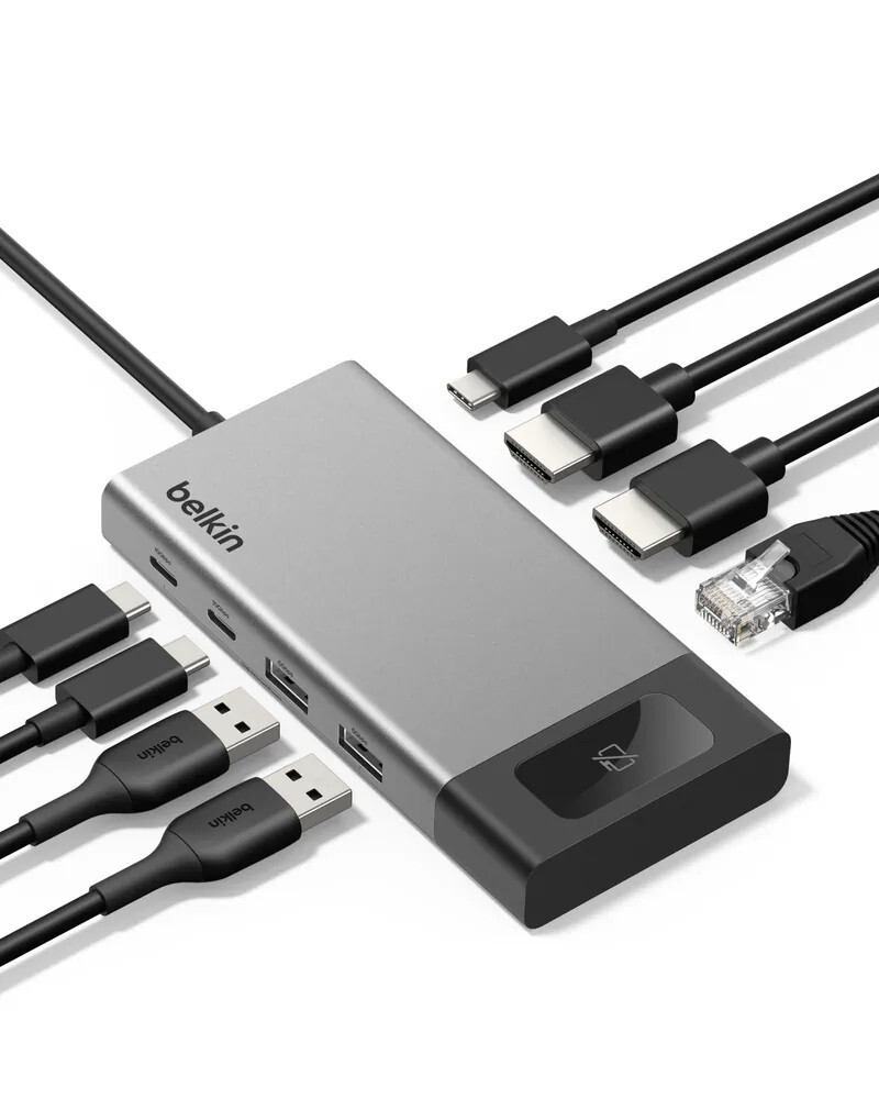 Belkin Connect 8-Port Dual Display USB-C Hub INC027