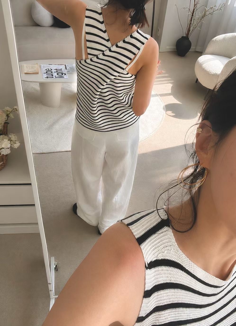 冰絲交叉美背背心