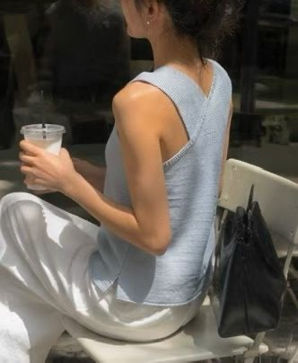 冰絲交叉美背背心
