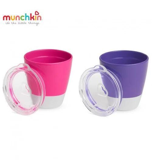 MUNCHKIN SPLASH 杯連蓋(2 件裝)(紅紫)(11425