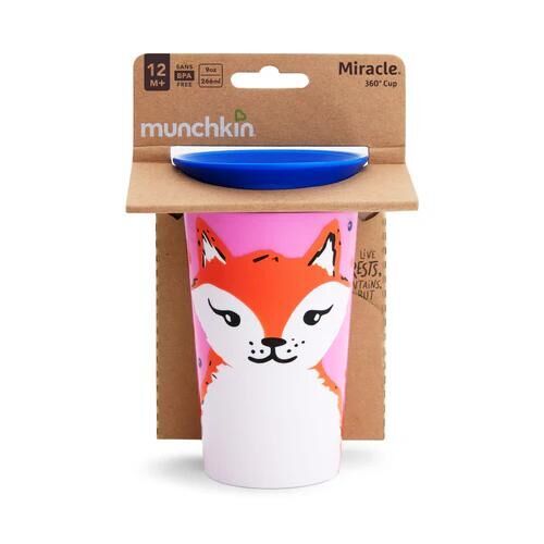 MUNCHKIN 9OZ 神奇360度學飲杯(印花圖案)(17422)