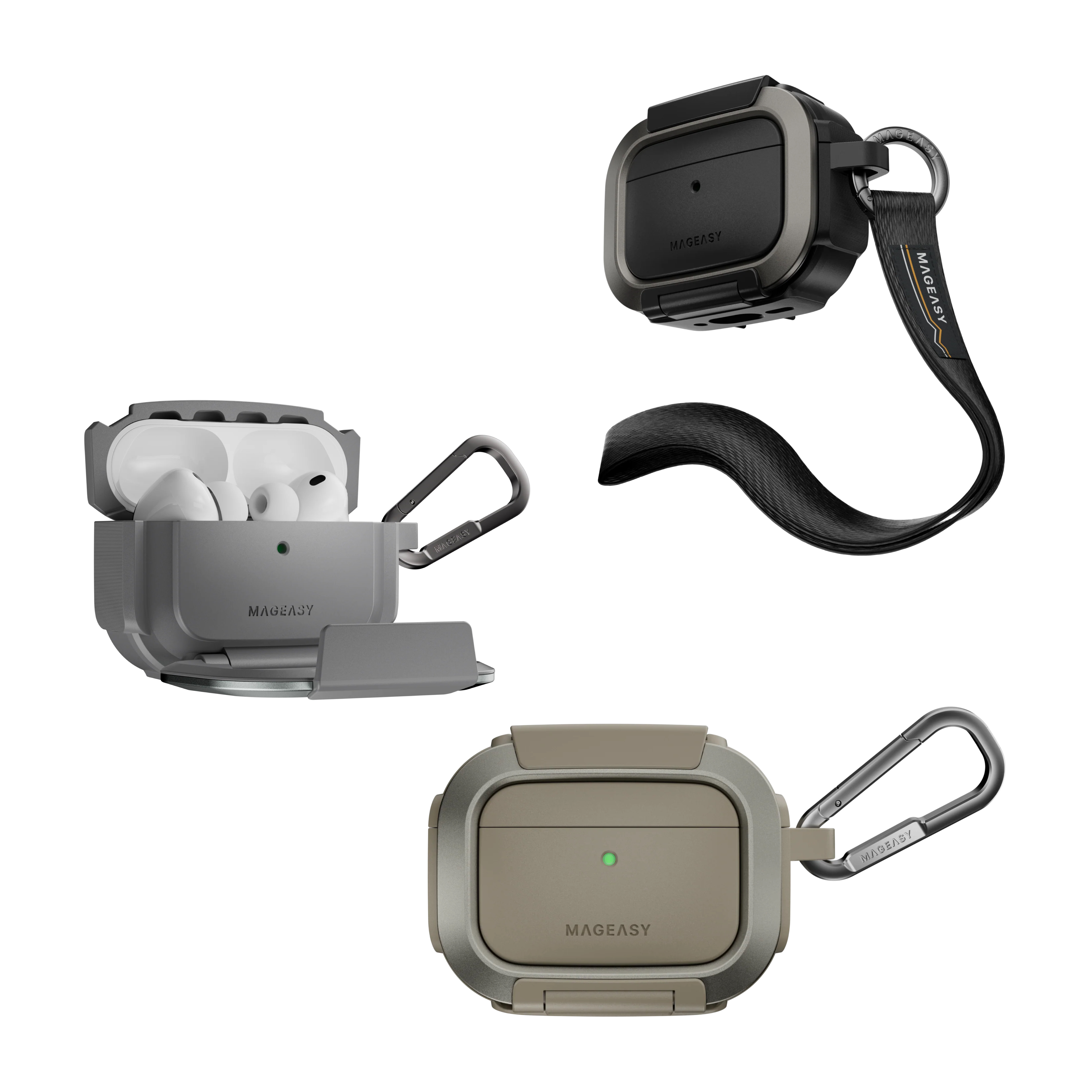 MAGEASY AirPods Pro 3 Axiz Aviation 鋁合金支架保護殼