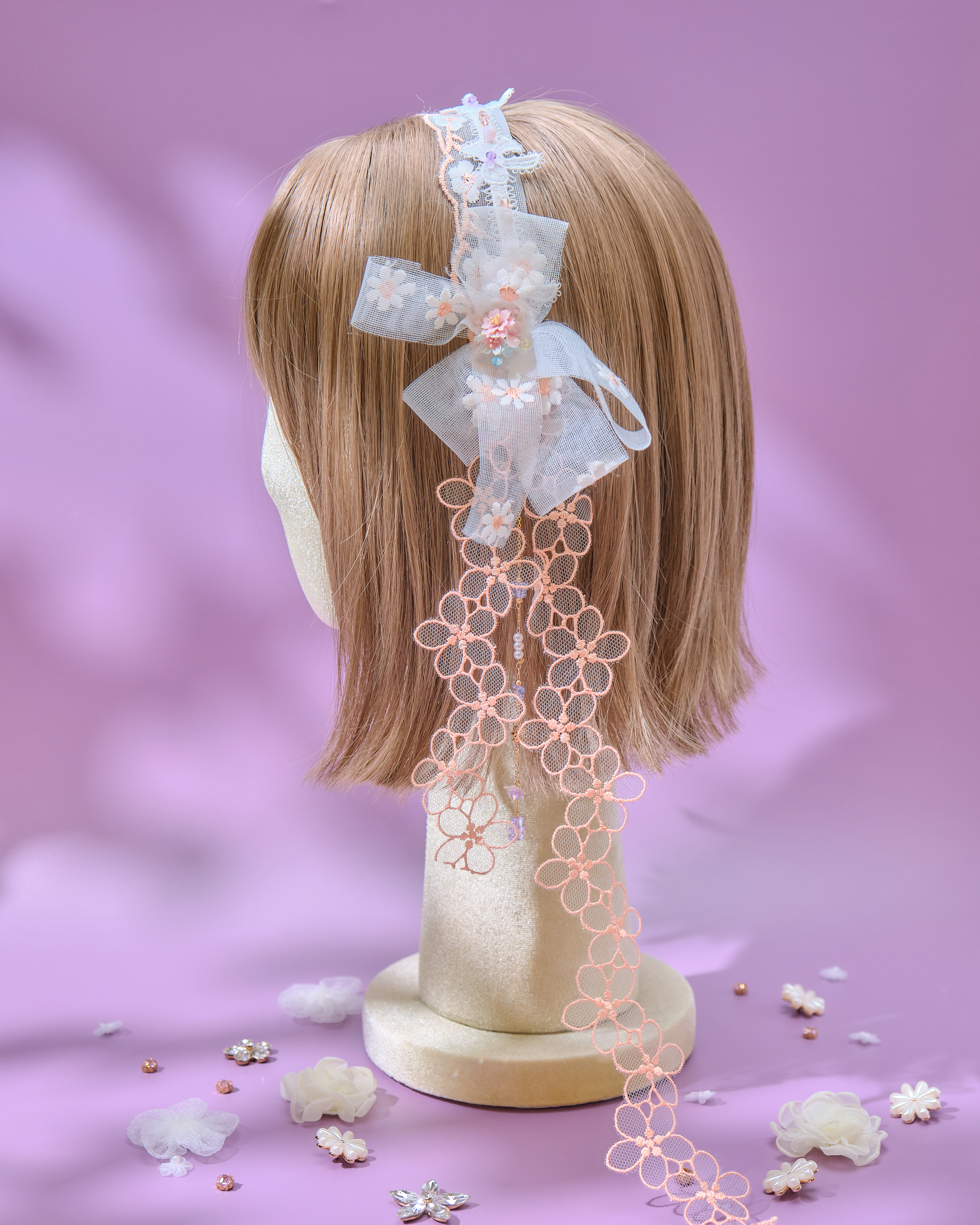 13816 Summer Ribbon Lace Hairband
