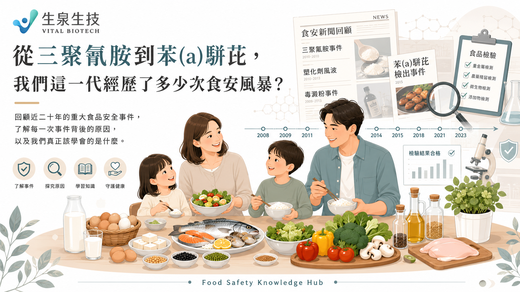 台灣近二十年食品安全事件回顧與食品安全演進