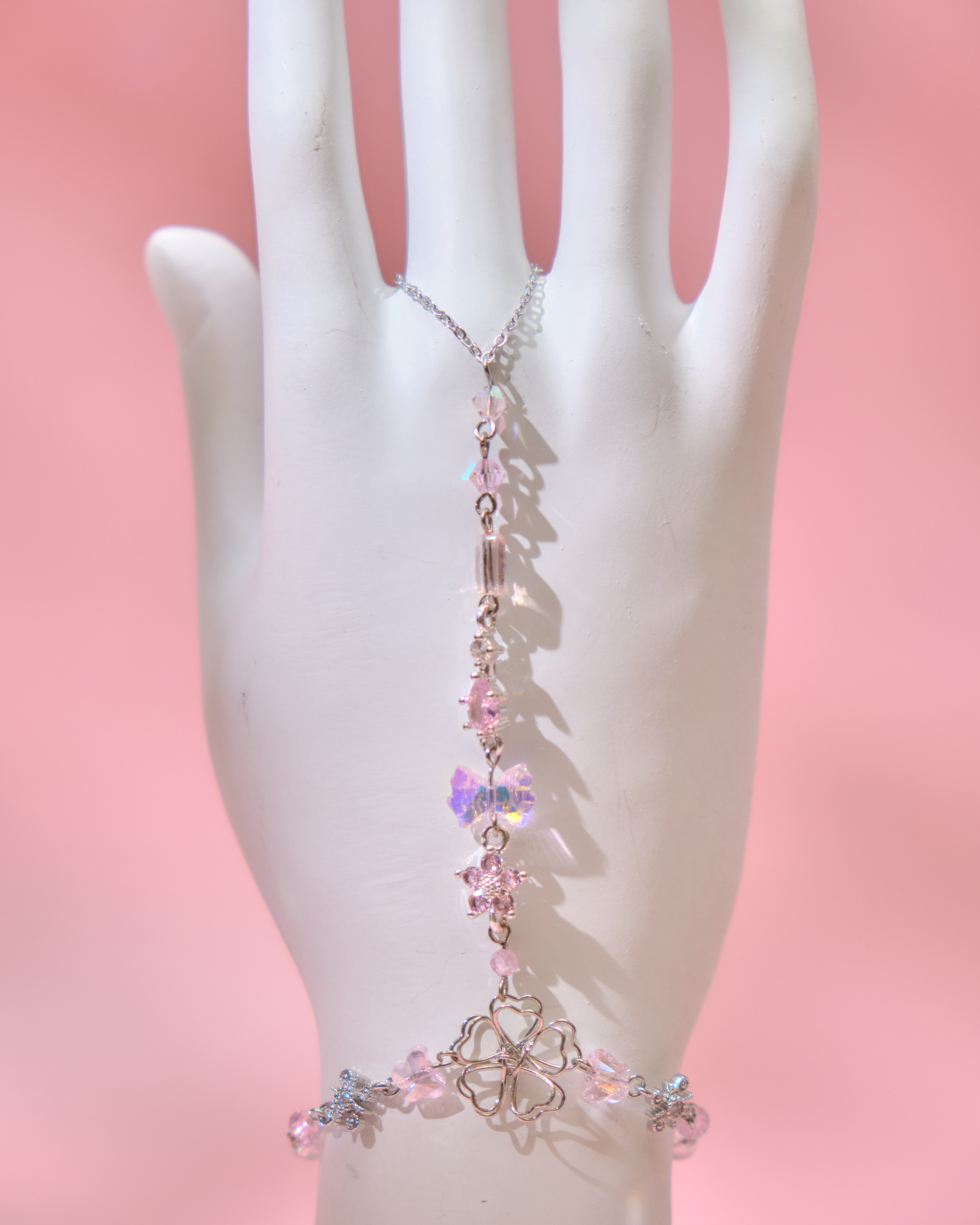 13792 Pastel Floral Drop Slave Bracelet