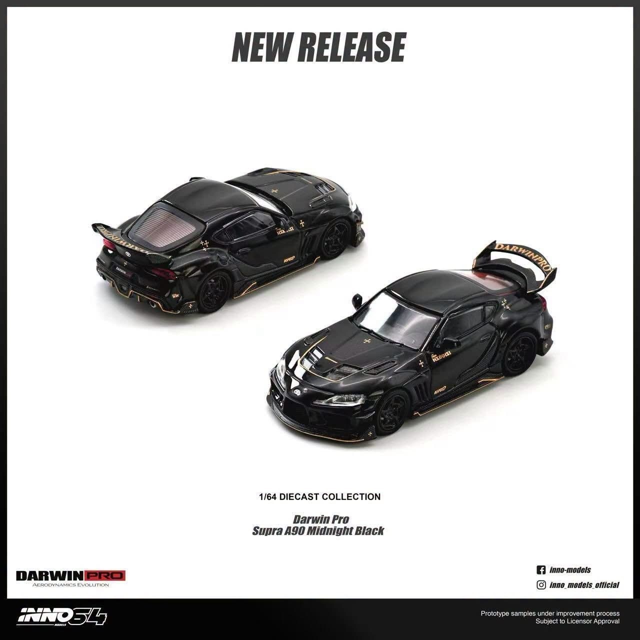 預訂 Pre-order - Inno64 1/64 DARWIN PRO Supra A90 Gloss Black