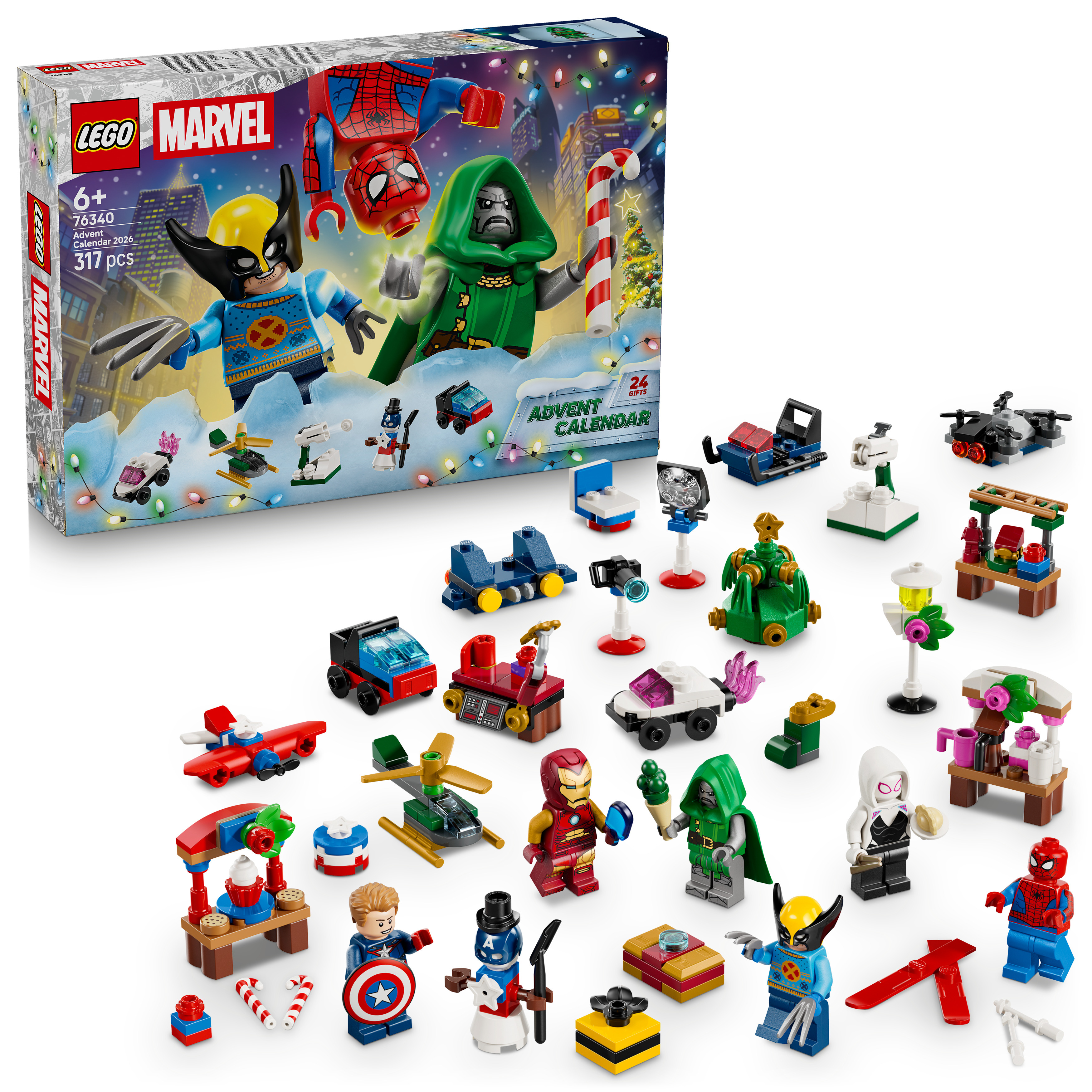 76340 樂高® Marvel 2026 年驚喜月曆