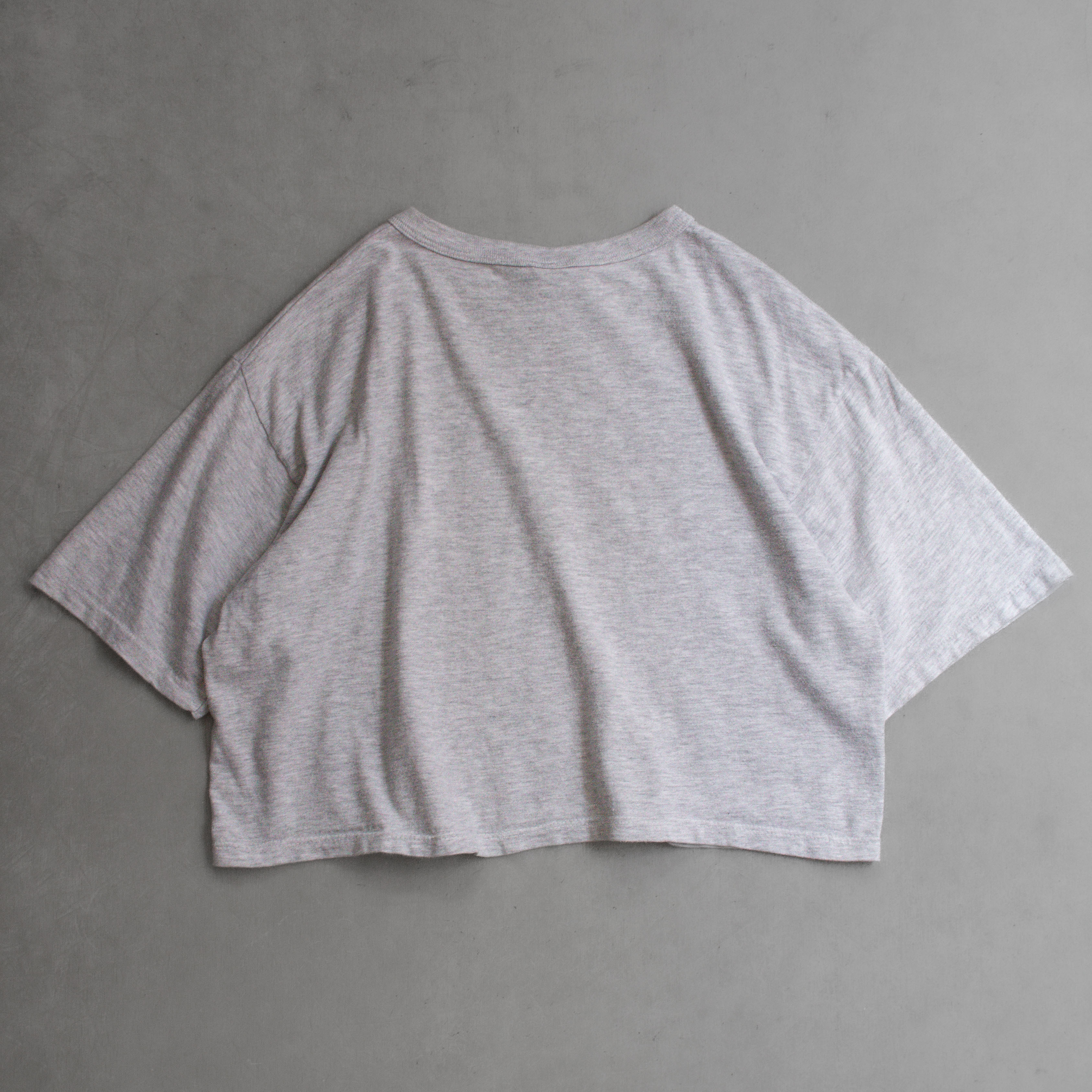 90S CHAMPION BUTLER CROPPED TEE 美國製 灰色 大學 校隊 短版 T恤