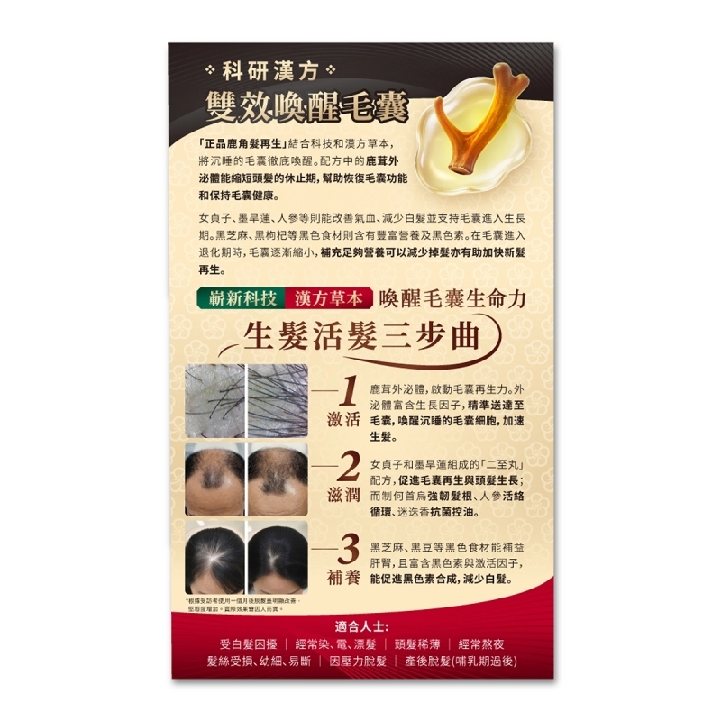 Herb Standard正品鹿角髮再生 60粒