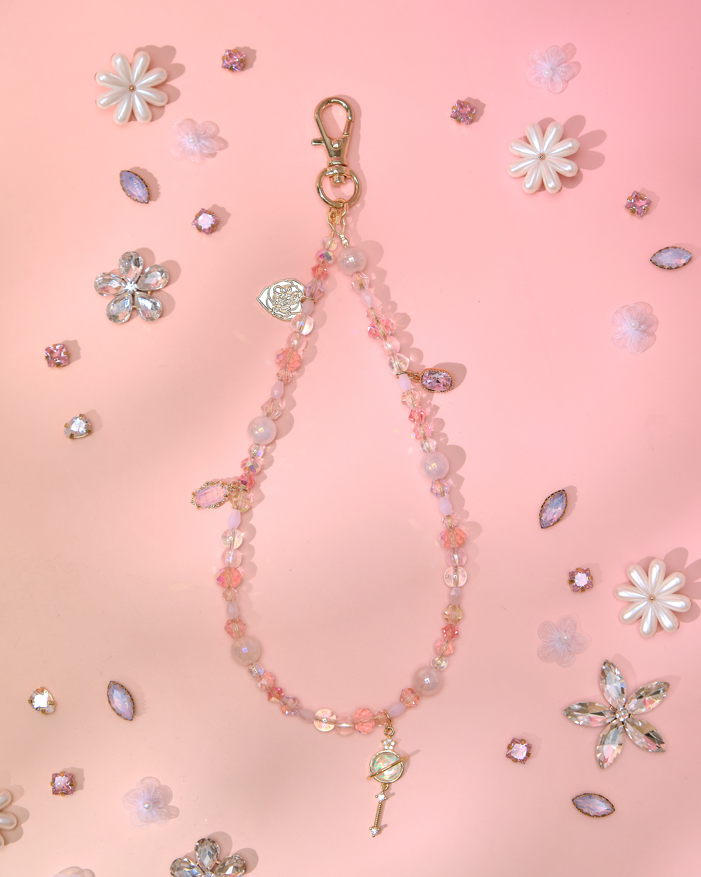 13762 Vacation Lariat Bow Short Phone Strap
