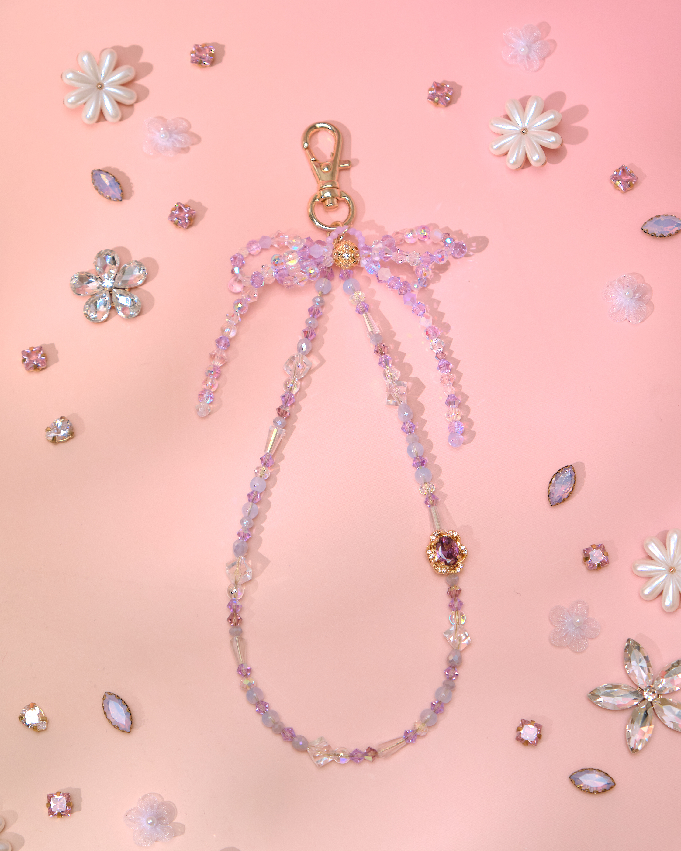 13760 Vacation Lariat Bow Short Phone Strap
