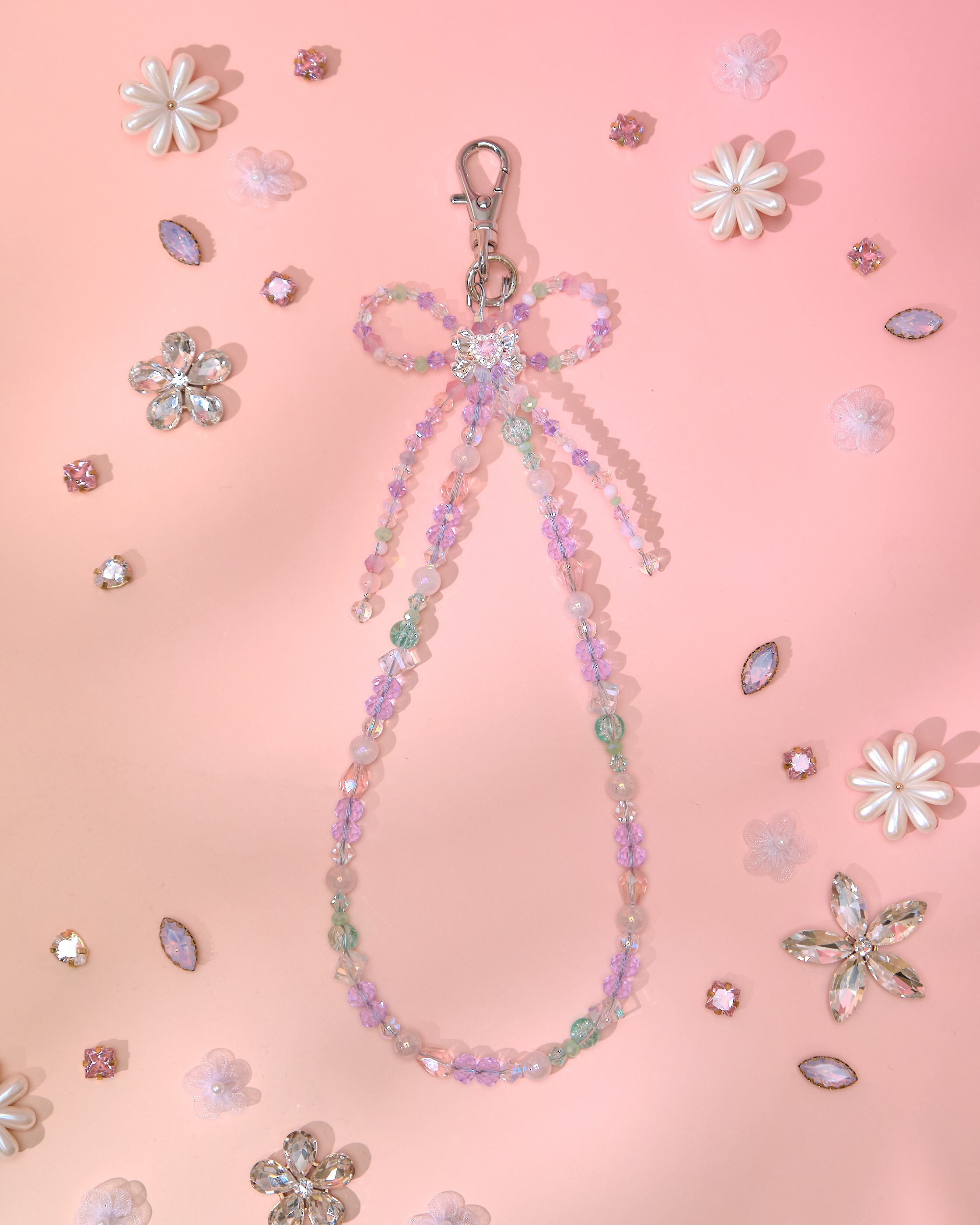13759 Vacation Lariat Bow Short Phone Strap