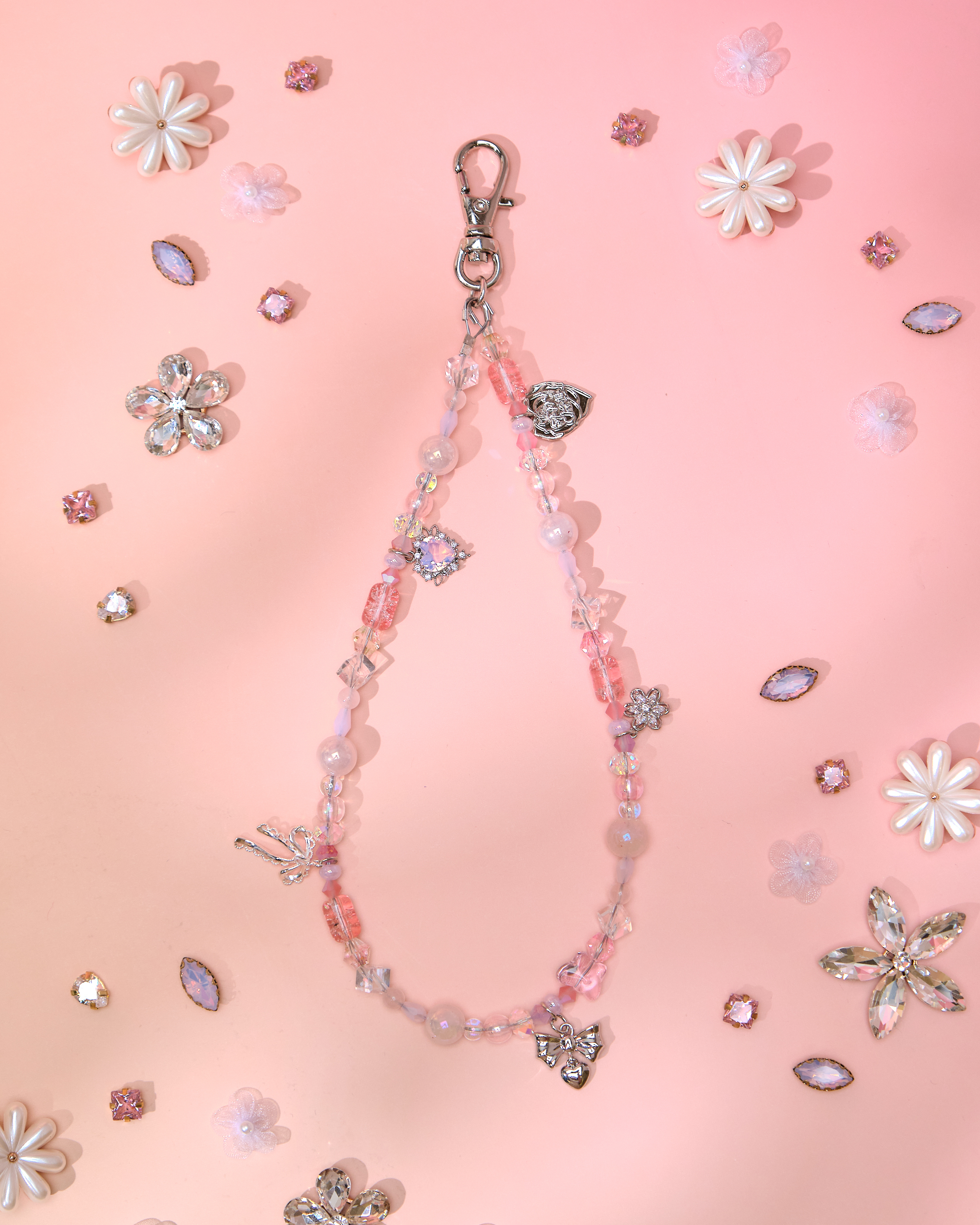 13761 Vacation Lariat Bow Short Phone Strap